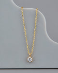 Solitaire (0.30 ct) Pendant in 14K Gold -