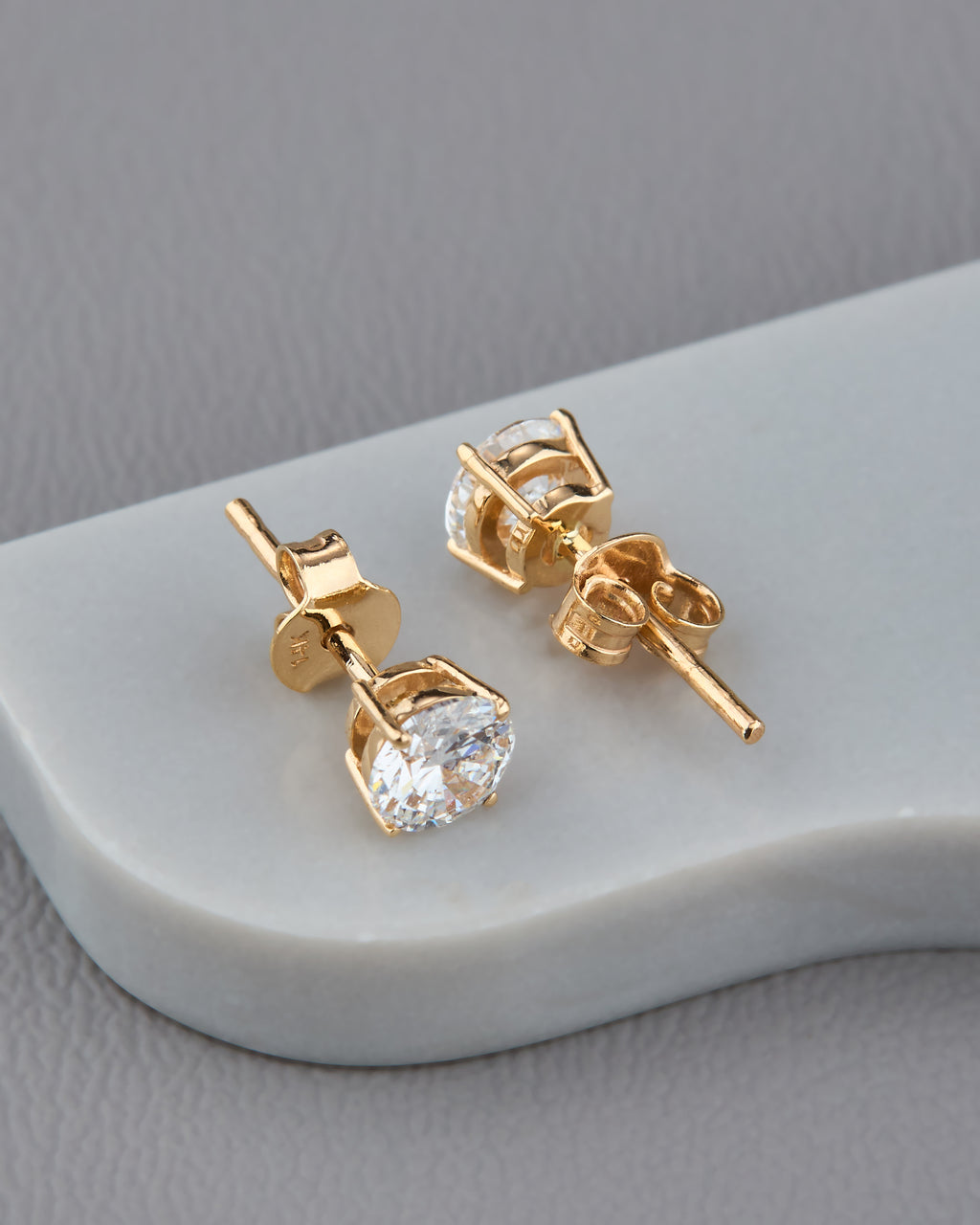 Lab Grown Diamond Stud Earrings Round 0.52 ct. each