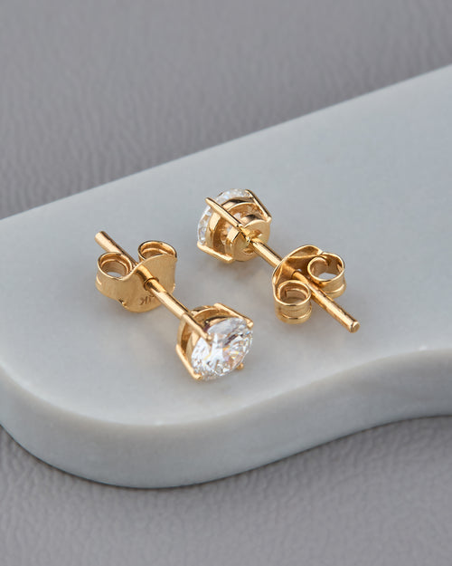 Lab Grown Diamond Stud Earrings Round 0.30 ct. each