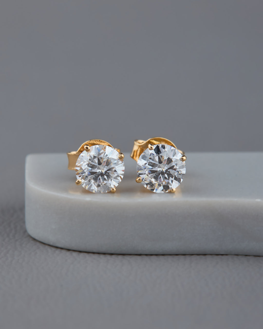 Lab Grown Diamond Stud Earrings Round 0.52 ct. each
